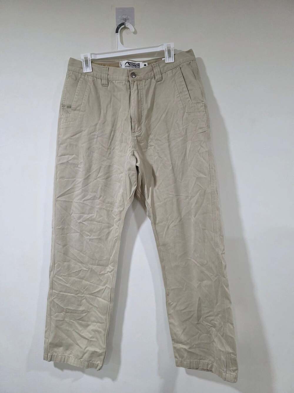 Mountain Khakis Pants Size 35x32 Beige Relaxed Fit Canvas Workwear
